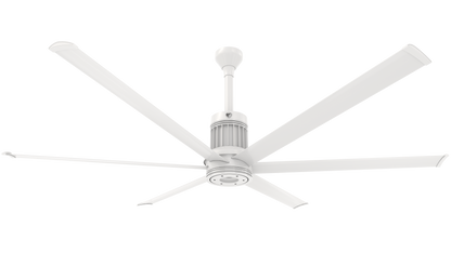 Big Ass Fans i6 84" Ceiling Fan in White, Downrod 12", Indoors