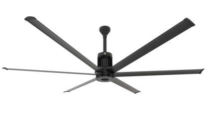 Big Ass Fans i6 96" Ceiling Fan in Black, Downrod 12", Indoors