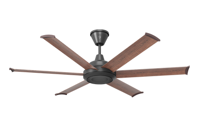 Big Ass Fans 60" Bison Ceiling Fan with Walnut Blades and Black Finish