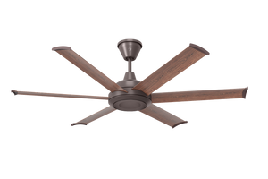 Big Ass Fans 60" Bison Ceiling Fan with Walnut Blades and Oil-Rubbed Bronze Finish
