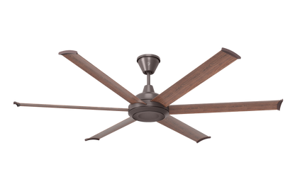 Big Ass Fans 72" Bison Ceiling Fan with Walnut Blades and Oil-Rubbed Bronze Finish