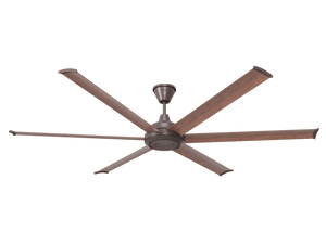 Big Ass Fans 84" Bison Ceiling Fan with Walnut Blades and Oil-Rubbed Finish