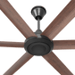 Big Ass Fans 60" Bison Ceiling Fan with Walnut Blades and Black Finish