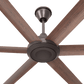 Big Ass Fans 84" Bison Ceiling Fan with Walnut Blades and Oil-Rubbed Finish