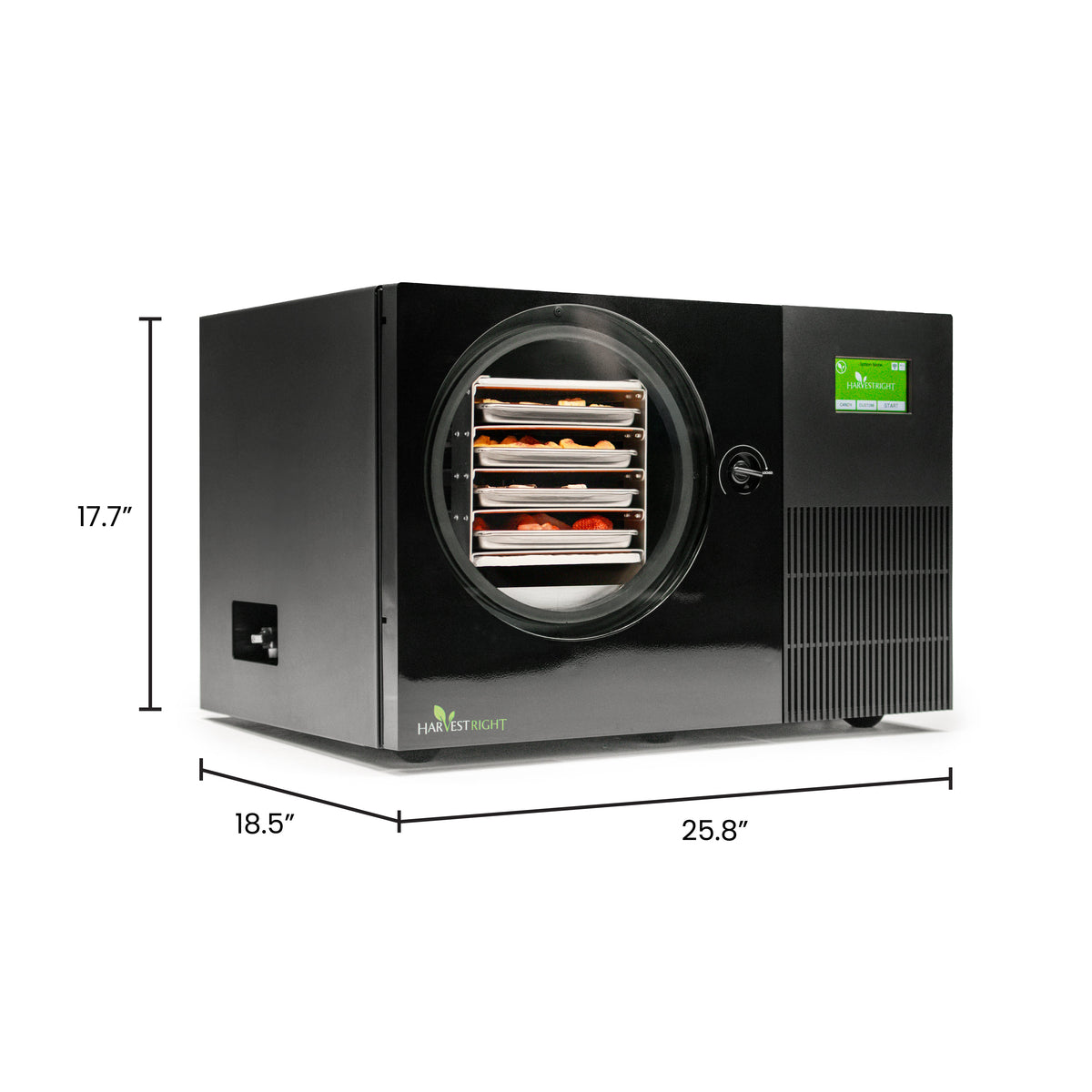 Harvest Right Countertop 360 black freeze dryer dimensions
