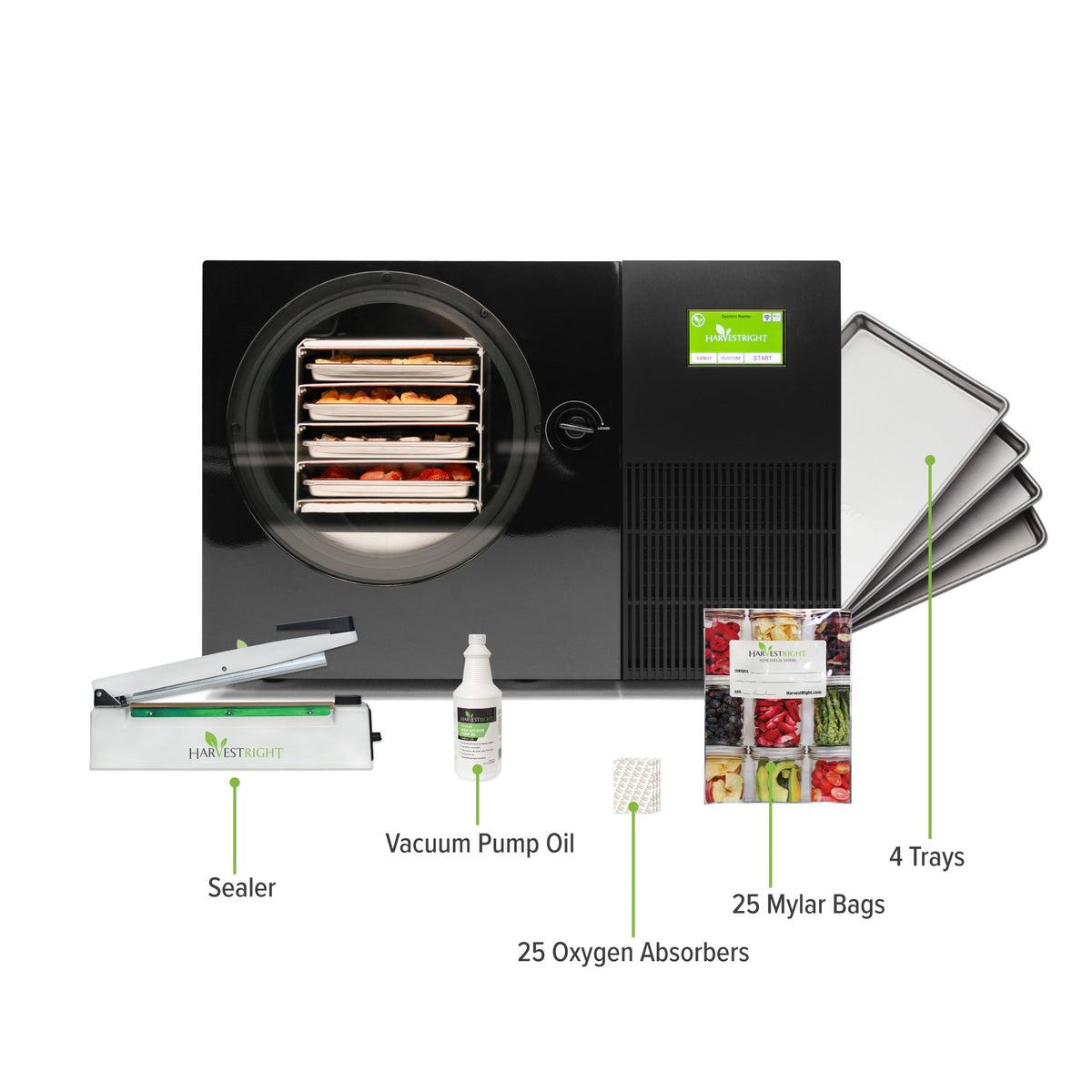 What is included with the Harvest Right Countertop 360 freeze dryer