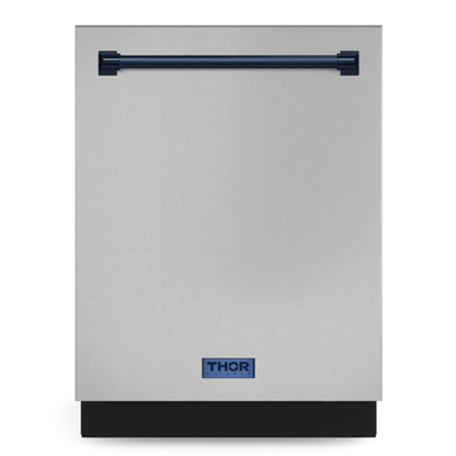 Gordon Ramsay by THOR Kitchen 24" Dishwasher in Stainless Steel with Navy Blue Accents, DW24X8BA99-BLU