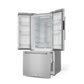 Gordon Ramsay by THOR Kitchen 30" 17.5 cu. ft. French Door Counter Depth Refrigerator with Ice Maker in Stainless Steel, RF3017FFD99