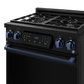 Gordon Ramsay by THOR Kitchen 30" 4.55 cu. ft. Professional Propane Gas Range with Tilt Panel Touch Control and Self-Clean in Matte Black with Navy Blue Accents, RSG30BLP-BLU