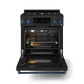 Gordon Ramsay by THOR Kitchen 30" 4.55 cu. ft. Professional Propane Gas Range with Tilt Panel Touch Control and Self-Clean in Matte Black with Navy Blue Accents, RSG30BLP-BLU
