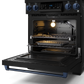 Gordon Ramsay by THOR Kitchen 30" 4.55 cu. ft. Professional Propane Gas Range with Tilt Panel Touch Control and Self-Clean in Matte Black with Navy Blue Accents, RSG30BLP-BLU