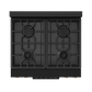 Gordon Ramsay by THOR Kitchen 30" 4.55 cu. ft. Professional Propane Gas Range with Tilt Panel Touch Control and Self-Clean in Matte Black with Rose Gold Accents, RSG30BLP-RSG