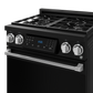 Gordon Ramsay by THOR Kitchen 30" 4.55 cu. ft. Professional Natural Gas Range with Tilt Panel Touch Control and Self-Clean in Matte Black with Stainless Steel Accents, RSG30B-SS