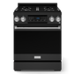 Gordon Ramsay by THOR Kitchen 30" 4.55 cu. ft. Professional Natural Gas Range with Tilt Panel Touch Control and Self-Clean in Matte Black with Stainless Steel Accents, RSG30B-SS
