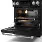 Gordon Ramsay by THOR Kitchen 30" 4.55 cu. ft. Professional Natural Gas Range with Tilt Panel Touch Control and Self-Clean in Matte Black with Stainless Steel Accents, RSG30B-SS