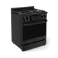 Gordon Ramsay by THOR Kitchen 30" 4.55 cu. ft. Professional Natural Gas Range with Tilt Panel Touch Control and Self-Clean in Matte Black, RSG30B