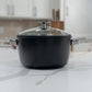 CHD Nonstick Stock Pot with Glass Lid