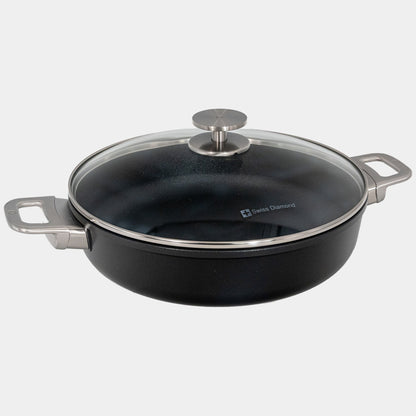 CHD Nonstick Sauteuse with Glass Lid