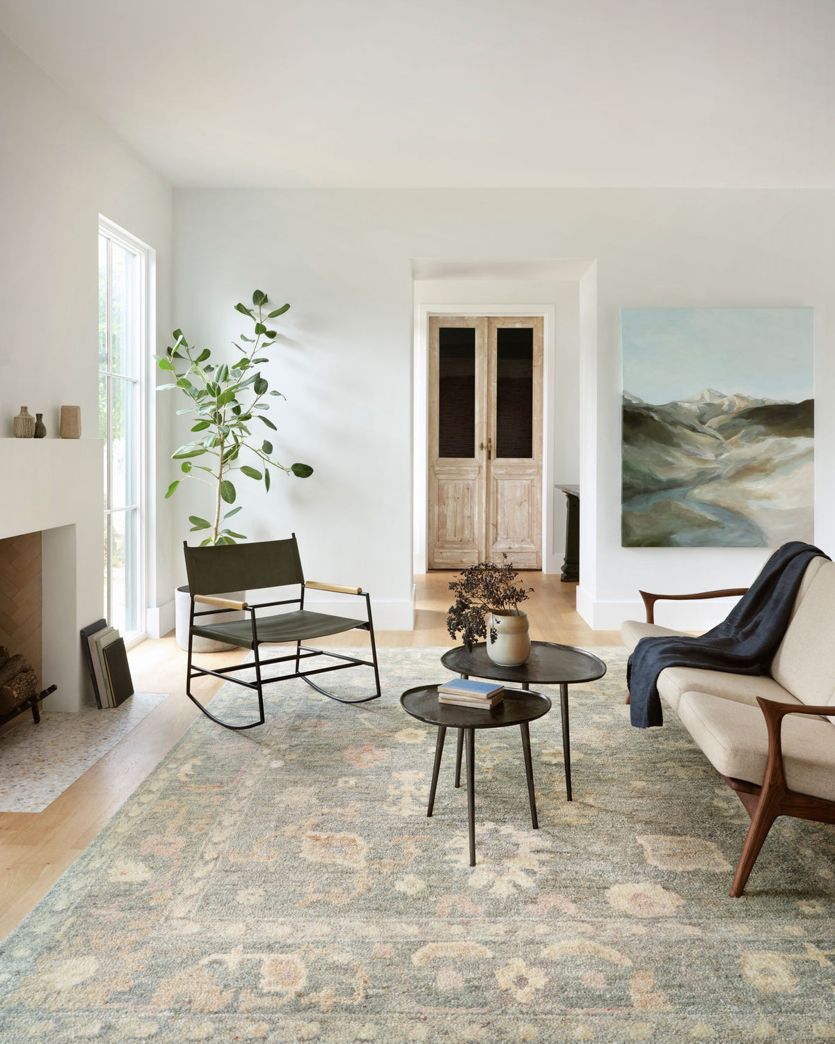 Loloi Clement CLM-03 Slate / Natural area rug - image 2