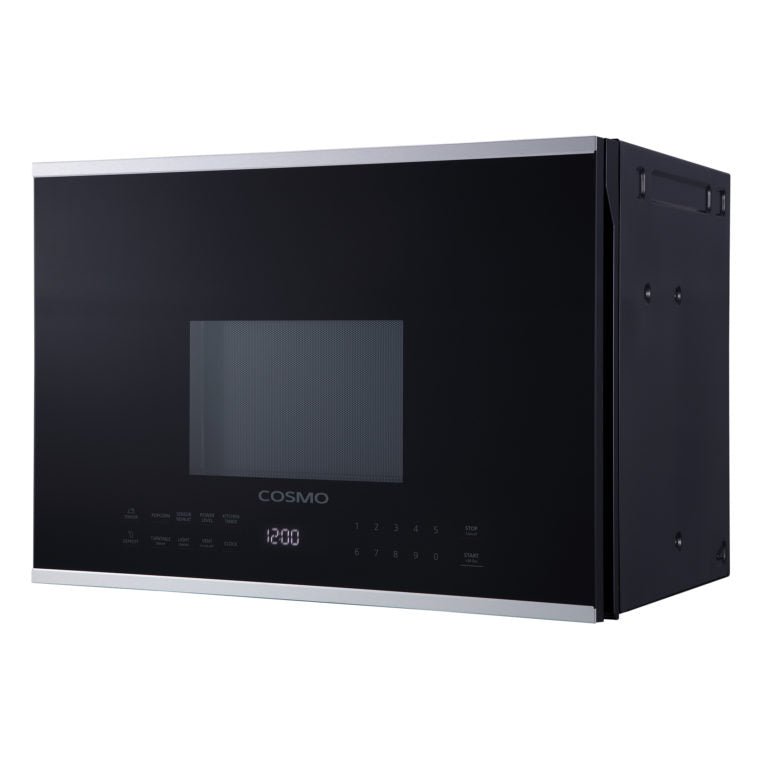 Cosmo 24" 1.34 cu. ft. Over the Range Microwave in Stainless Steel with Vent Fan, COS-2413ORM1SS