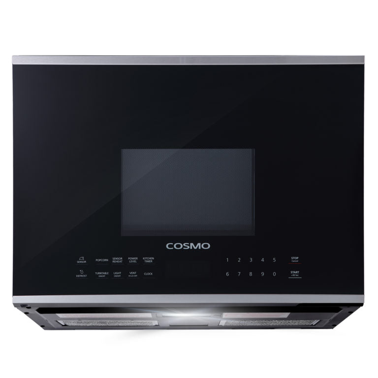 Cosmo 24" 1.34 cu. ft. Over the Range Microwave in Stainless Steel with Vent Fan, COS-2413ORM1SS