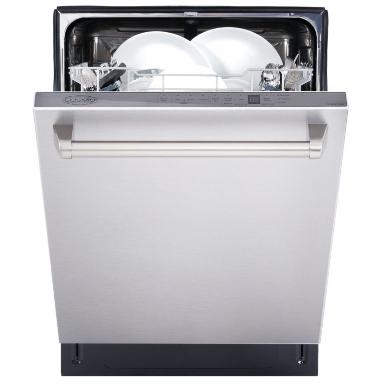 Cosmo Package - 36" Dual Fuel Range, Dishwasher and Refrigerator with Ice Maker, COS-3PKG-008