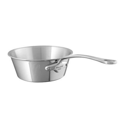 Mauviel 1830 M'COOK 5-Ply Splayed Saute Pan With Cast Stainless Steel Handle