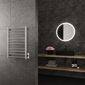 Cronos Wall Mounted Electric Towel Warmer in Chrome