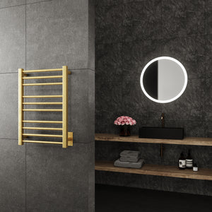 Cronos Wall Mounted Electric Towel Warmer in Gold