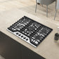 Cosmo Vista Collection 30-Inch Drop-In Gas Cooktop with 5 Sealed Burners, Wok Grate and Cast Iron Grates, Stainless Steel, COS-CTGV305SS