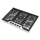 Cosmo Vista Collection 30-Inch Drop-In Gas Cooktop with 5 Sealed Burners, Wok Grate and Cast Iron Grates, Stainless Steel, COS-CTGV305SS