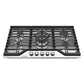 Cosmo Vista Collection 36-Inch Drop-In Gas Cooktop with 5 Sealed Burners, Wok Grate and Cast Iron Grates, Stainless Steel, COS-CTGV365SS