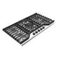 Cosmo Vista Collection 36-Inch Drop-In Gas Cooktop with 5 Sealed Burners, Wok Grate and Cast Iron Grates, Stainless Steel, COS-CTGV365SS