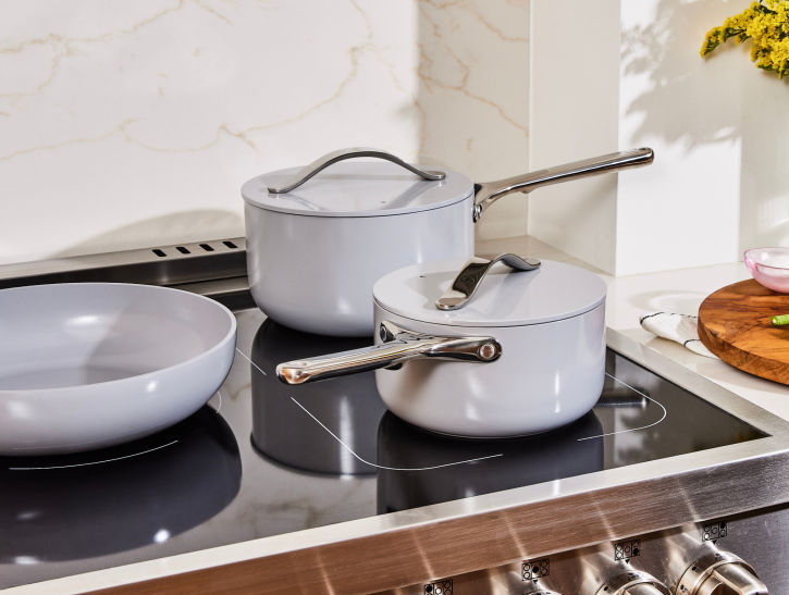 HEMLAGAD Set Di Pentole, 6 Pezzi, Rivestimento Antiaderente Grigio Chiaro Verde Grigio 40583487 HEMLAGAD Set Di Pentole, 6 Pezzi, Rivestimento Antiaderente Grigio Chiaro Verde Grigio 40583487