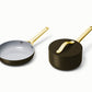 Caraway Deluxe Cookware Set in Black with Gold Handles