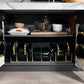 Caraway Deluxe Cookware Set in Black with Gold Handles