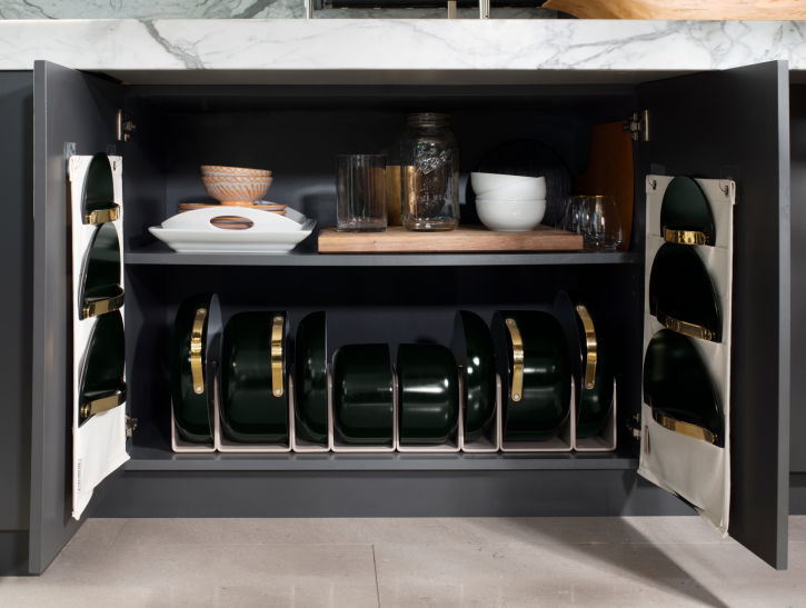 Caraway Deluxe Cookware Set in Black with Gold Handles Premium Home