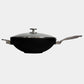 CXD PFAS Free Nonstick  Wok with Lid and Rack - 12.5" (32 cm), 5.3 QT (5 L)