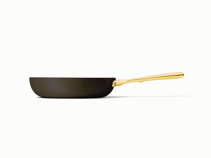 Caraway Fry Pan in Black with Gold Handle