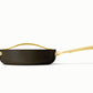 Caraway Sauté Pan in Black with Gold Handle