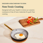 Caraway Fry Pan Duo in White with Gold Handles