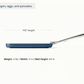 Caraway Square Griddle Pan in Navy