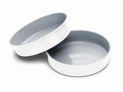 Caraway Circle Pan Duo Set in White