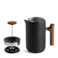 Fellow Clara French Press in Matte Black with Walnut Handle, 24oz