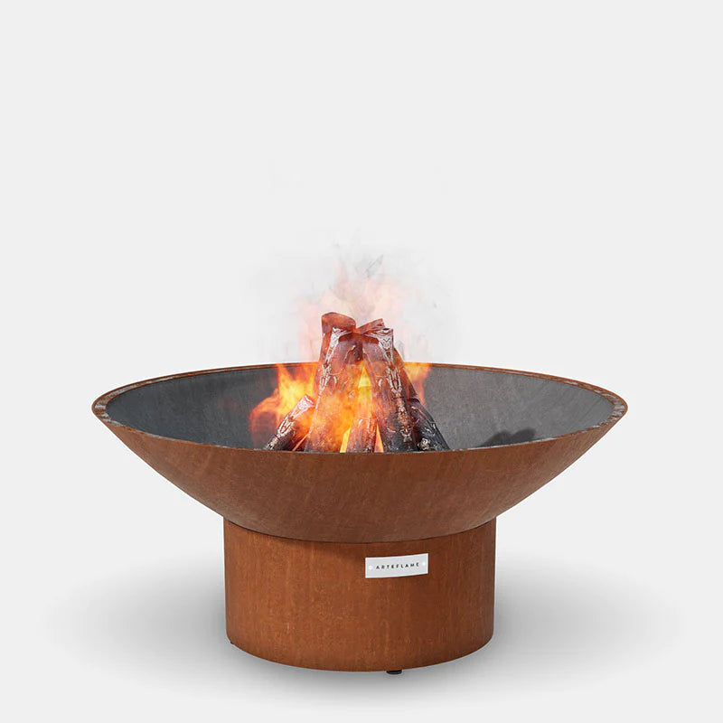 Arteflame Classic 40" Fire Pit - Low Round Base, AFCL40LRBFP
