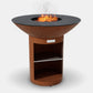 Arteflame Classic 40" Grill - High Round Base With Storage, AFCLHRBST