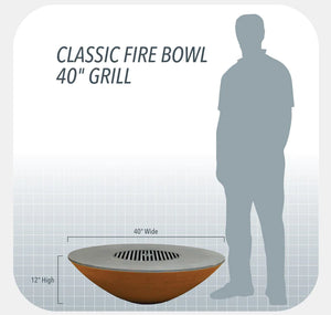 Arteflame Classic 40" Fire Pit Bowl, AFCL40FP