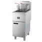 FORNO Commerciale Natural Gas Deep Fryer, 4 Burners, 120,000 BTU, 50lbs Oil Capacity, FCMGF0023