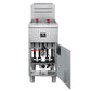 FORNO Commerciale Natural Gas Deep Fryer, 4 Burners, 120,000 BTU, 50lbs Oil Capacity, FCMGF0023