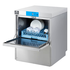 FORNO Commercial 25" Undercounter Dishwasher with 23L Tank Capacity, 3 Different Wash Cycles, High-Temperatures for Sanitation in Durable Stainless Steel, FCMDW0024